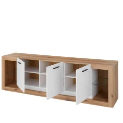 Wohnen Wohnwände<TV-Lowboard & Wandboard Set - Adejano (zweiteilig)