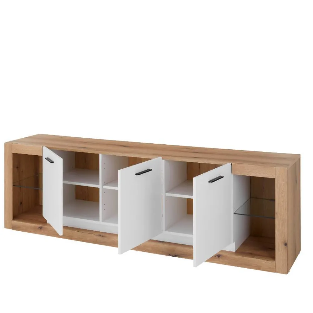 Wohnen Wohnwände<TV-Lowboard & Wandboard Set - Adejano (zweiteilig)