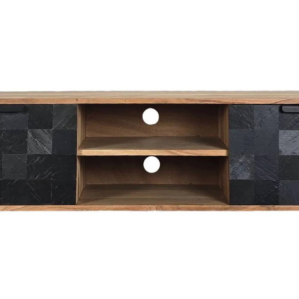 Wohnen Tv & Hifi-Möbel|Lowboards<TV-Lowboard aus Akazie Massivholz - Milo