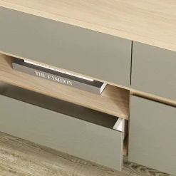 Wohnen Tv & Hifi-Möbel|Lowboards<TV-Unterschrank in Eukalyptus und Eiche Optik - Promo