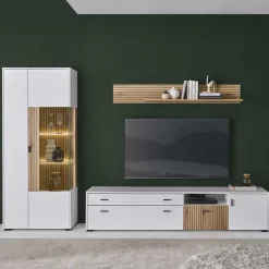 Wohnen Wohnwände<TV-Wohnwand-Möbelset modern - Nenaloro (dreiteilig)