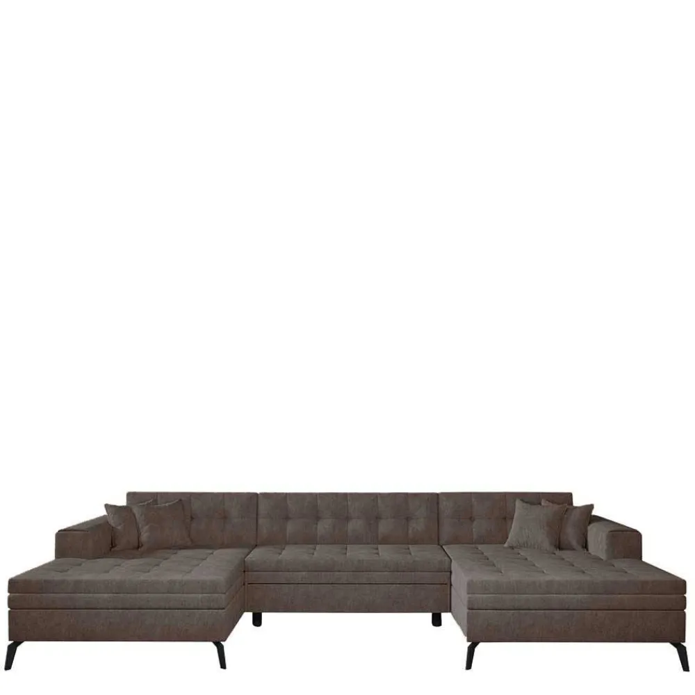 Wohnen Sofas<U-Design Wohnlandschaft mit Schlaffunktion - Klevani