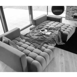 Wohnen Sofas<U-Form Wohnlandschaft in Hellgrau Chenille - Vapposia