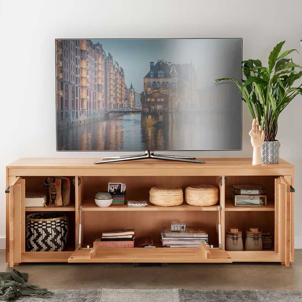 Wohnen Tv & Hifi-Möbel|Lowboards<Unterschrank für den Fernseher aus Kernbuche - Sarosca