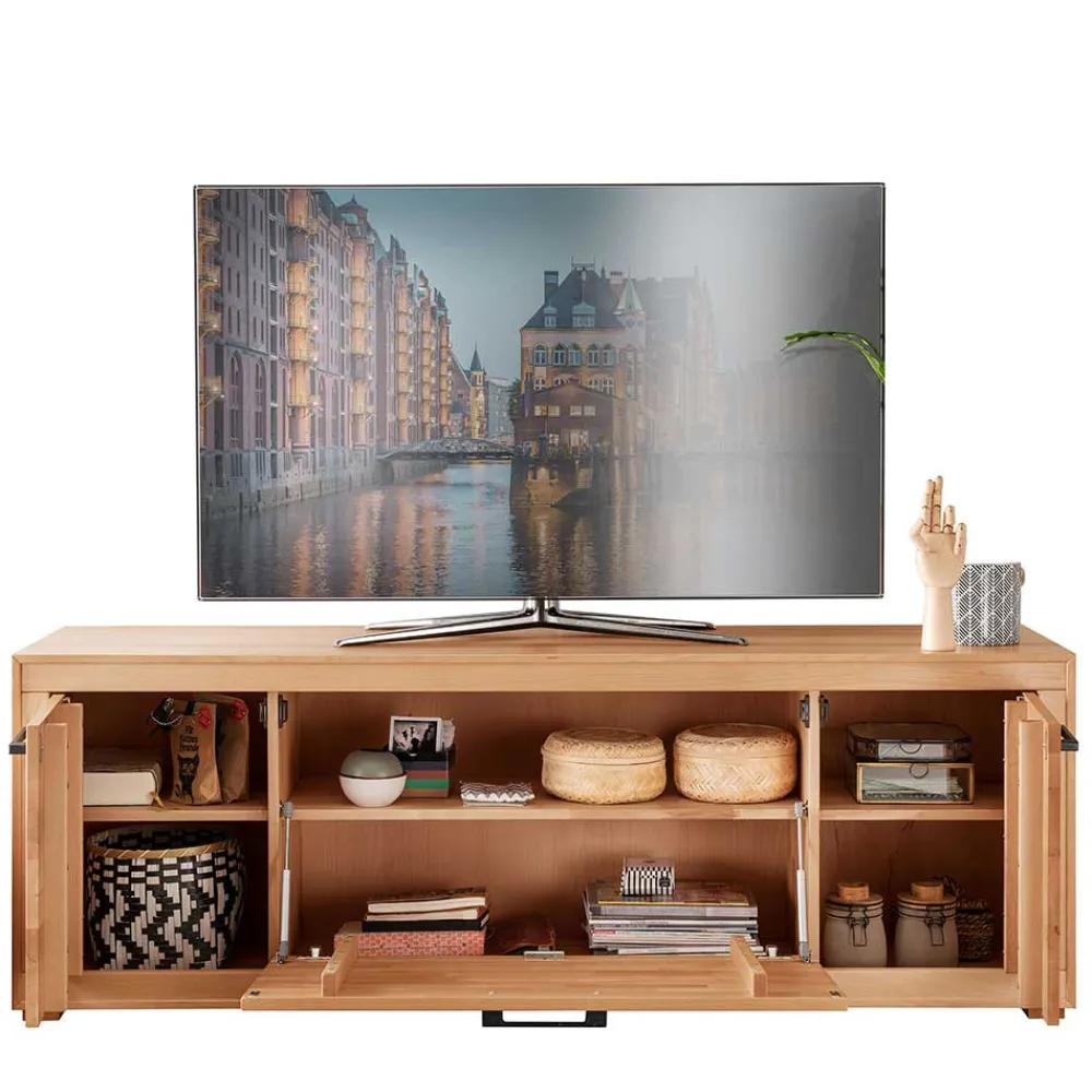 Wohnen Tv & Hifi-Möbel|Lowboards<Unterschrank für den Fernseher aus Kernbuche - Sarosca