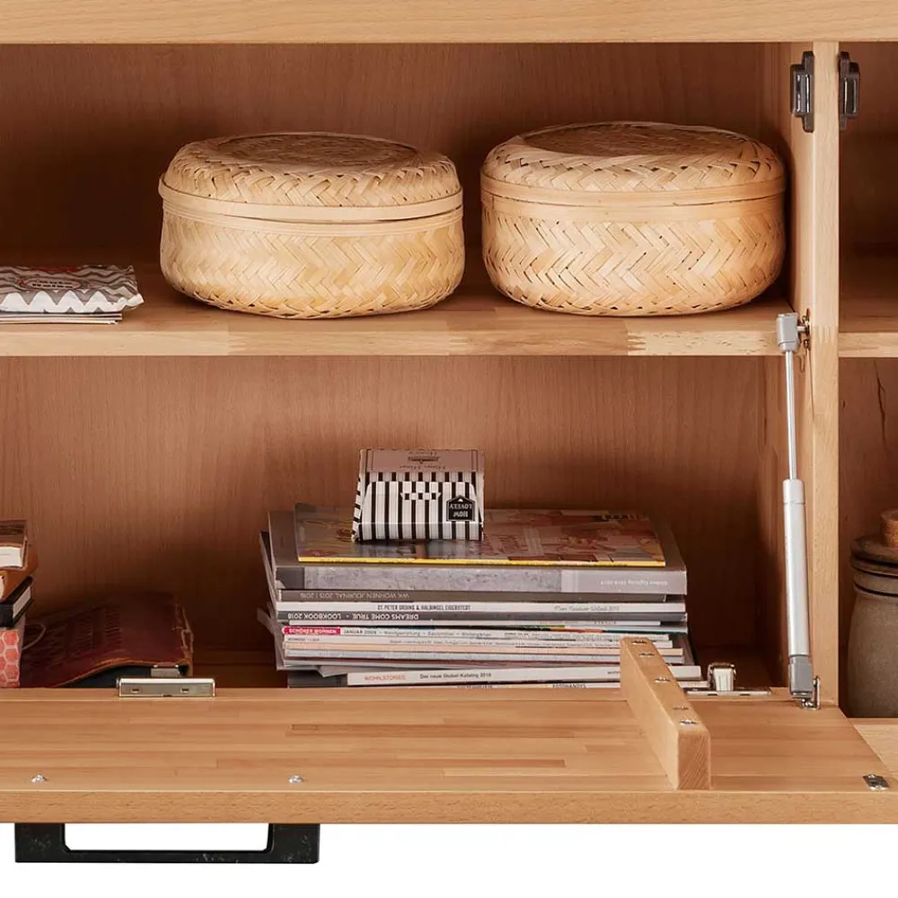 Wohnen Tv & Hifi-Möbel|Lowboards<Unterschrank für den Fernseher aus Kernbuche - Sarosca