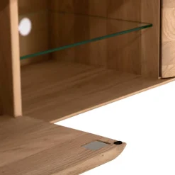 Wohnen Tv & Hifi-Möbel|Lowboards<Unterschrank für Fernseher aus Eiche Bianco - Bakaras