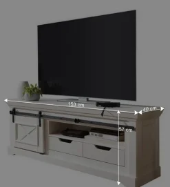 Wohnen Tv & Hifi-Möbel|Lowboards<Unterschrank für TV mit Schiebetür - Kuito
