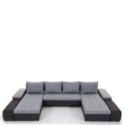 Wohnen Sofas<U-Schlafcouch in Beige und Dunkelbraun - Driften