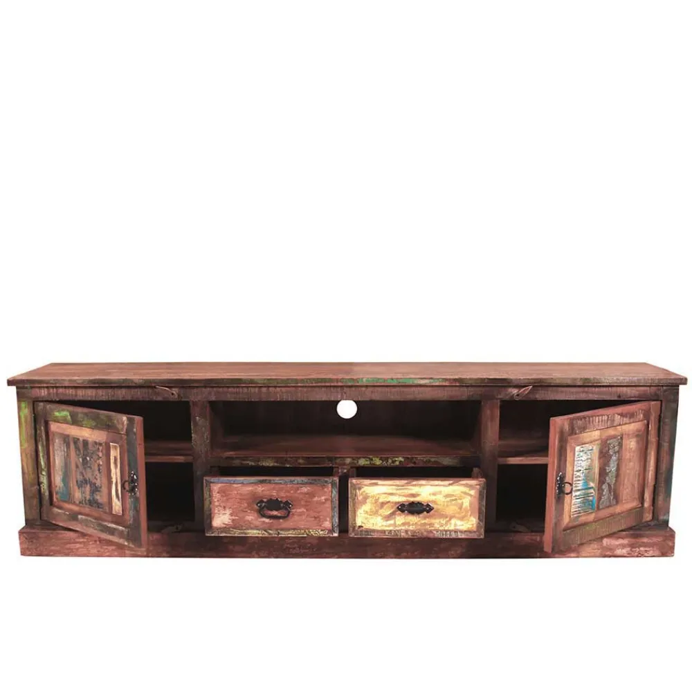 Wohnen Tv & Hifi-Möbel|Lowboards<Used Look TV Board aus Altholz Jamaica im Shabby Chic