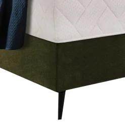 Wohnen Betten<Velours Boxspringbett in Oliv Grün - Prudenca