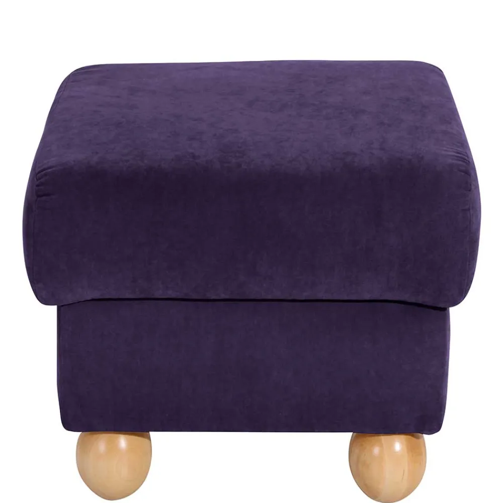 Wohnen Sessel<Velours Ohrensessel in Violett - Sotonio