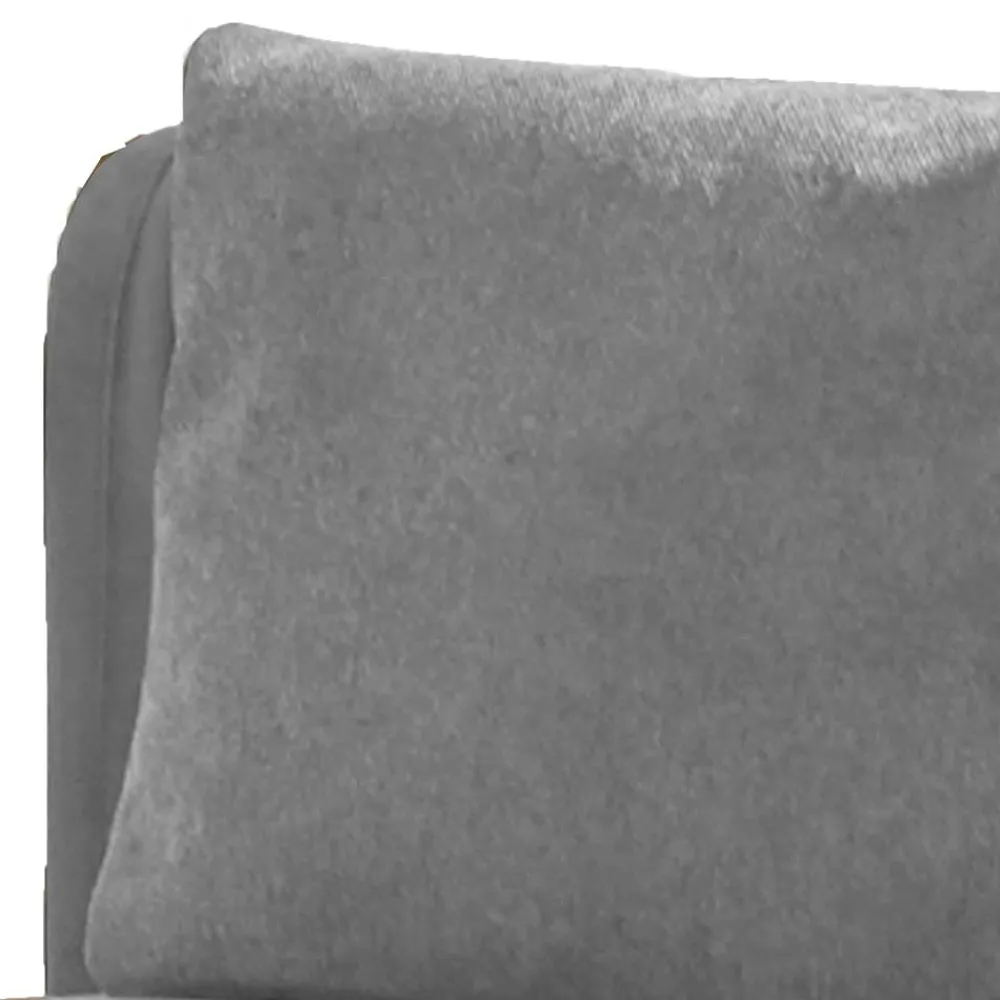 Wohnen Sessel<Velours Polstersessel in Silber Grau - Kolage