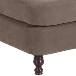Wohnen Sessel<Velours Polstersessel in Beigegrau - XXL Format - Jerry