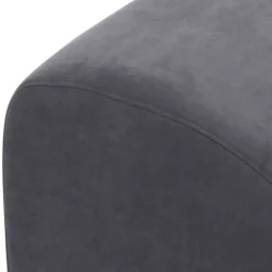 Wohnen Sessel<Velours Sessel in Anthrazit und Nussbaum - Izmael
