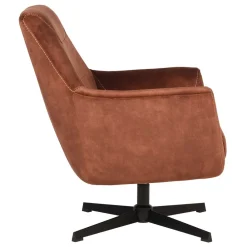 Wohnen Sessel<Velours TV Sessel in Rost Braun - Vuluza