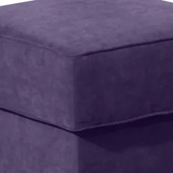 Wohnen Sessel<Velours-Ohrensessel in Violett mit Buche - Antonia