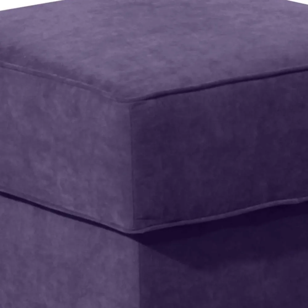 Wohnen Sessel<Velours-Ohrensessel in Violett mit Buche - Antonia