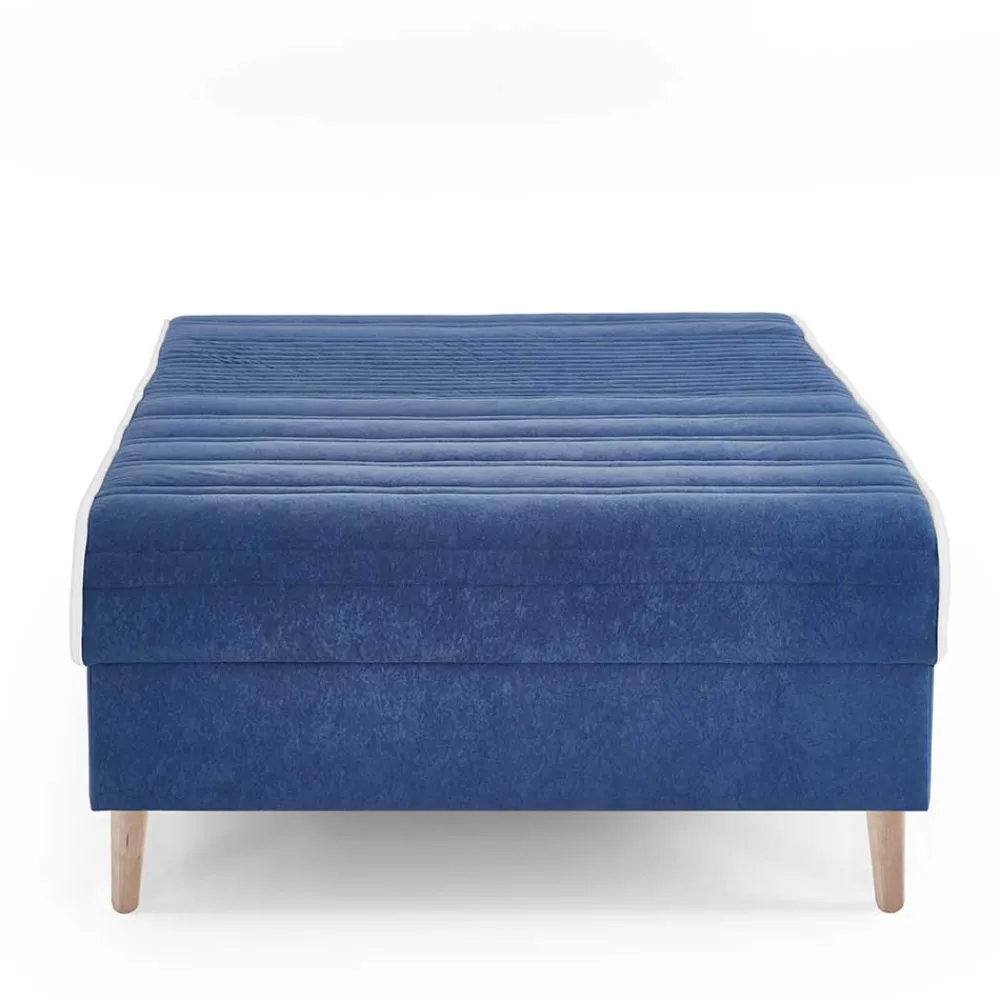 Wohnen Betten<Verstellbare Daybed Polsterliege in Blau Samt - Blackbird