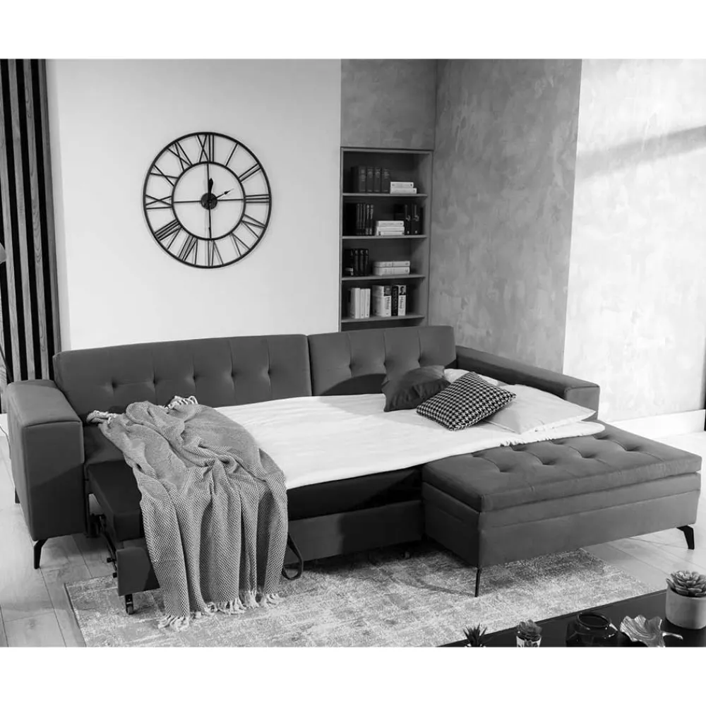 Wohnen Sofas<Viersitzer Sofaecke in Beigegrau - Javolena