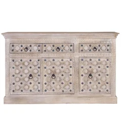 Wohnen Sideboards<Vintage Design Anrichte in White Wash - Uladan