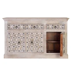 Wohnen Sideboards<Vintage Design Anrichte in White Wash - Uladan