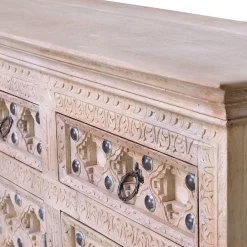 Wohnen Sideboards<Vintage Design Anrichte in White Wash - Uladan