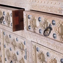 Wohnen Sideboards<Vintage Design Anrichte in White Wash - Uladan