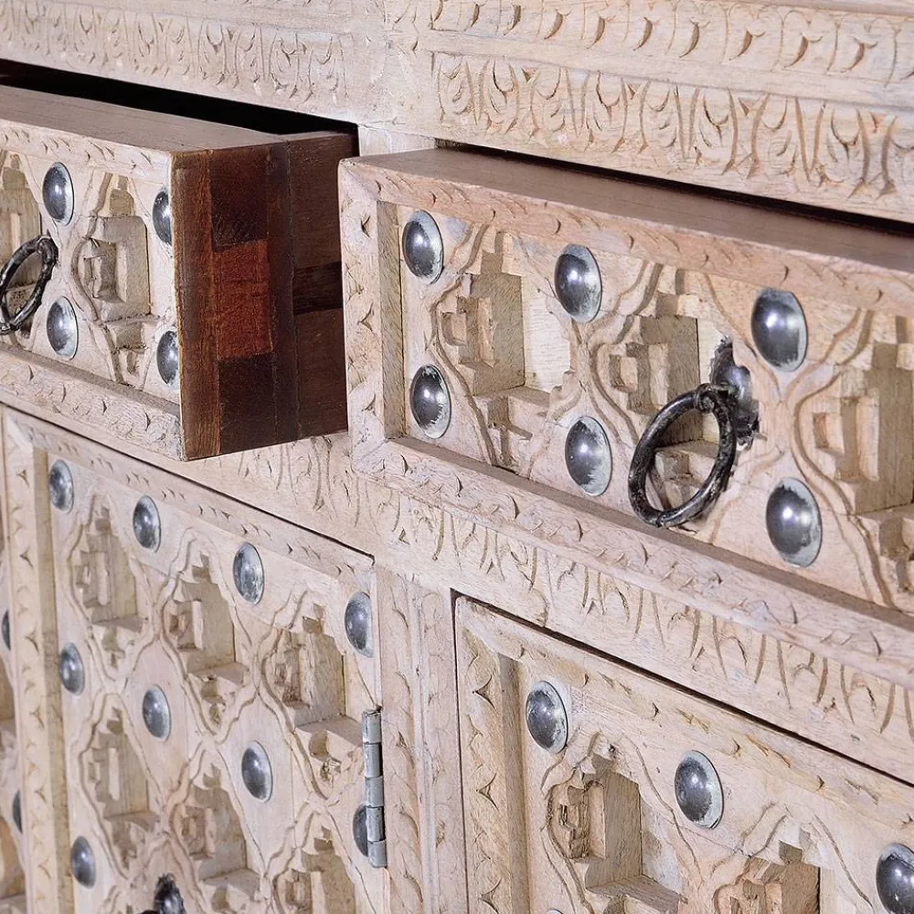 Wohnen Sideboards<Vintage Design Anrichte in White Wash - Uladan