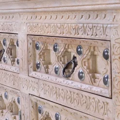 Wohnen Sideboards<Vintage Design Anrichte in White Wash - Uladan