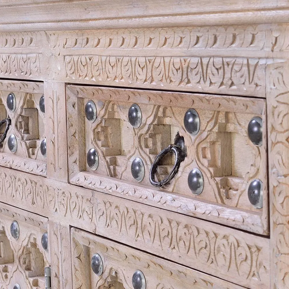 Wohnen Sideboards<Vintage Design Anrichte in White Wash - Uladan