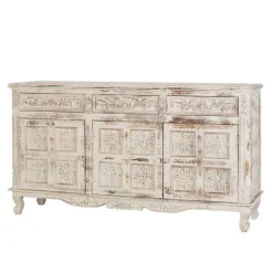 Wohnen Sideboards<Vintage Design Anrichte in Holz White Wash - Perolyn