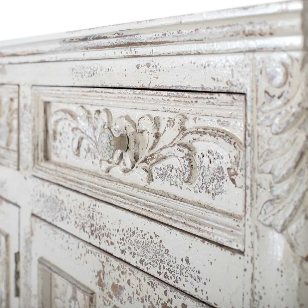 Wohnen Sideboards<Vintage Design Anrichte in Holz White Wash - Perolyn