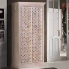 Wohnen Vitrinen<Vintage Design Schrank in White Wash - Uladan