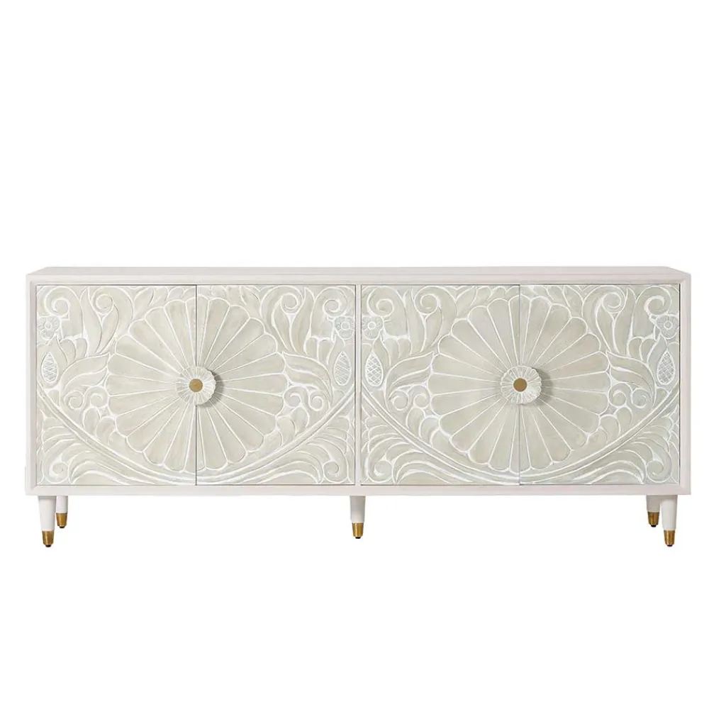 Wohnen Sideboards<Vintage Design Sideboard aus Mango Massivholz - Triboot