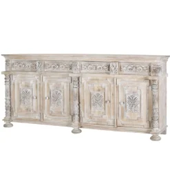 Wohnen Sideboards<Vintage Design Sideboard in Holz White Wash - Cionga