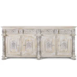 Wohnen Sideboards<Vintage Design Sideboard in Holz White Wash - Cionga