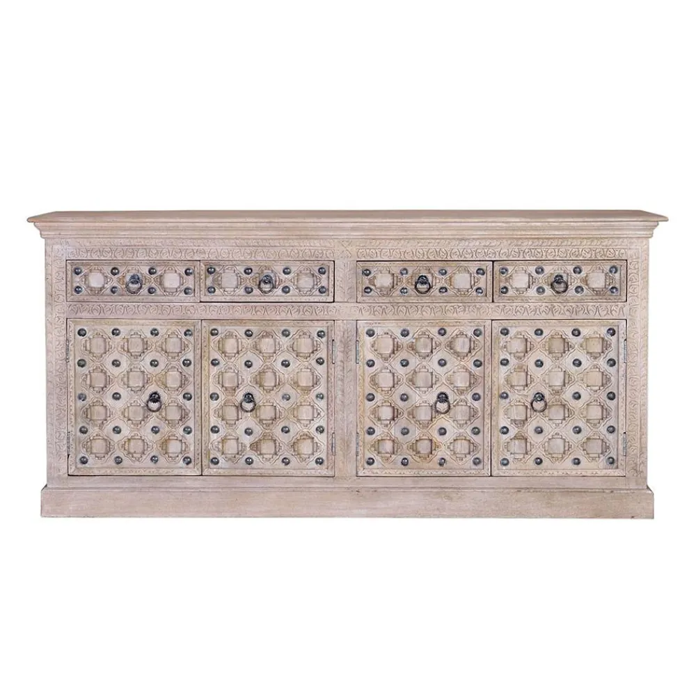 Wohnen Sideboards<Vintage Design Sideboard in White Wash - Uladan