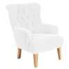 Wohnen Sessel<Vintage Designsessel in Creme und Buche - Ardit
