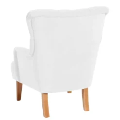 Wohnen Sessel<Vintage Designsessel in Creme und Buche - Ardit