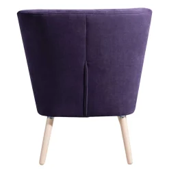 Wohnen Sessel<Vintage Look Sessel in Violett Velours - Casir