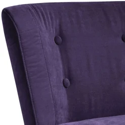 Wohnen Sessel<Vintage Look Sessel in Violett Velours - Casir