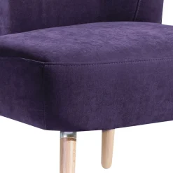Wohnen Sessel<Vintage Look Sessel in Violett Velours - Casir