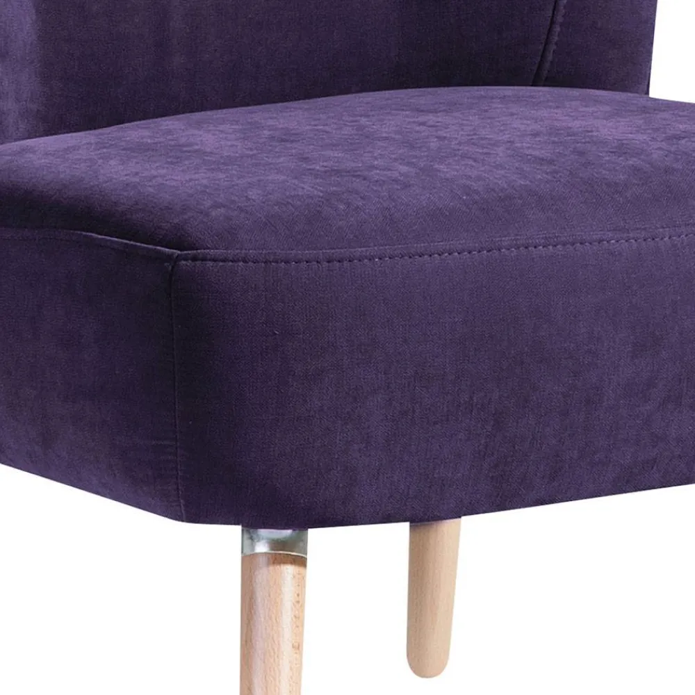 Wohnen Sessel<Vintage Look Sessel in Violett Velours - Casir