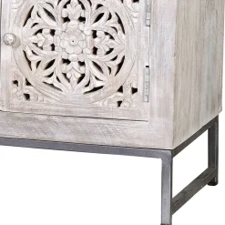 Wohnen Tv & Hifi-Möbel|Lowboards<Vintage Lowboard in Mangoholz White Wash - Fudorus