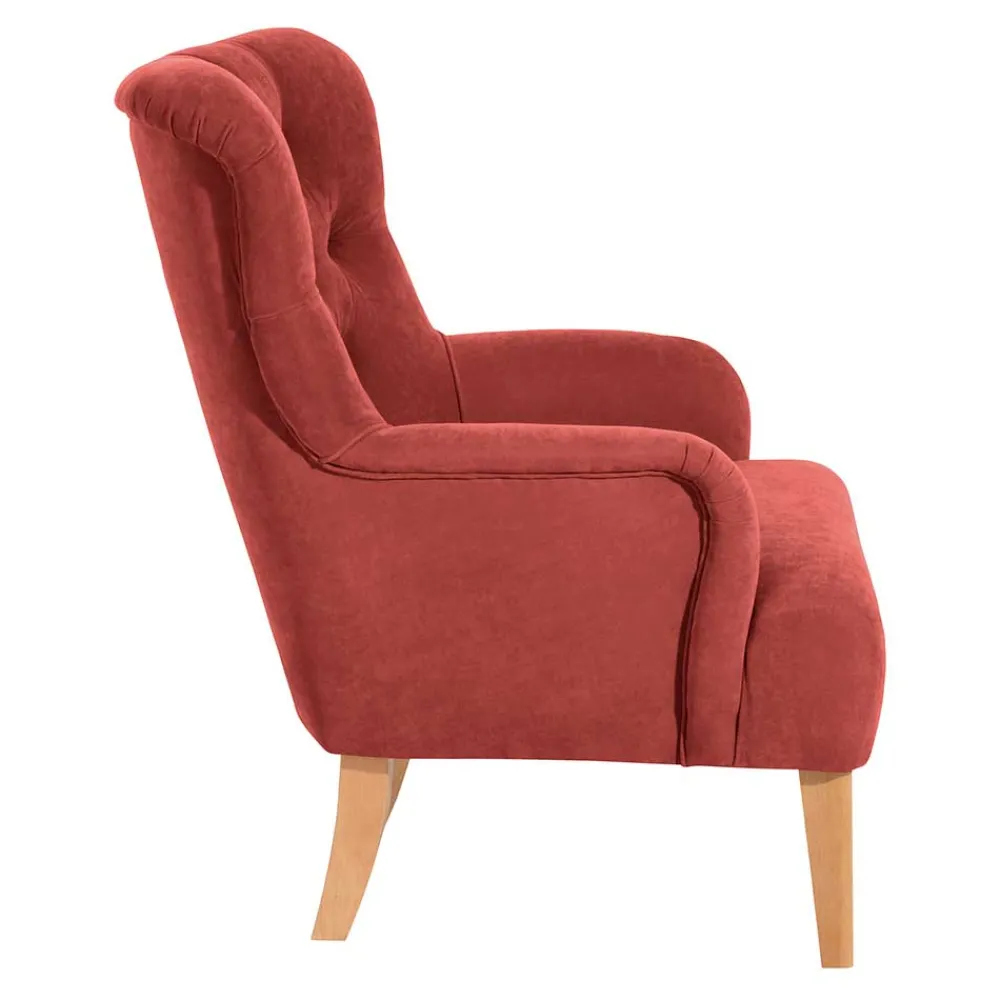 Wohnen Sessel<Vintage Sessel in Terracotta Velours - Granna