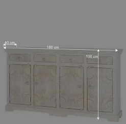 Wohnen Sideboards<Vintage Sideboard in Antikweiß - Celorma