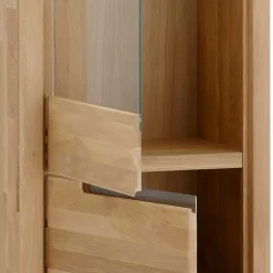 Wohnen Vitrinen<Vitrine Croconia aus Wildeiche massiv Bianco geölt