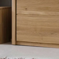 Wohnen Vitrinen<Vitrine Croconia aus Wildeiche massiv Bianco geölt