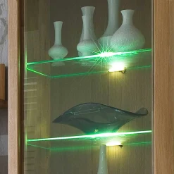 Wohnen Vitrinen<Vitrine Croconia aus Wildeiche massiv Bianco geölt